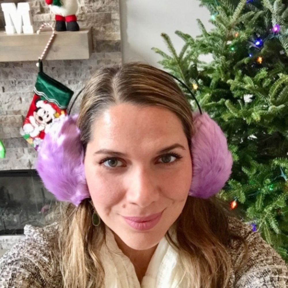 FLASH SALE! Purple Pom Pom Earmuffs